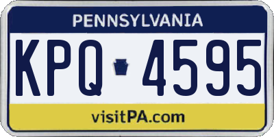 PA license plate KPQ4595