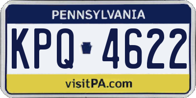 PA license plate KPQ4622