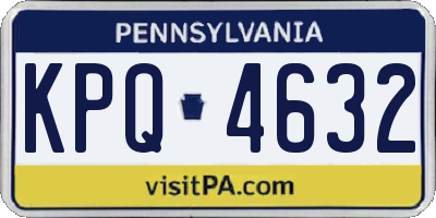 PA license plate KPQ4632