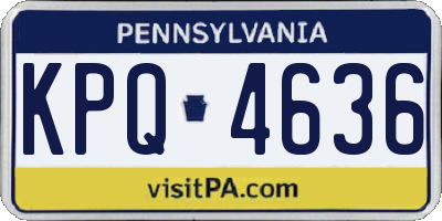PA license plate KPQ4636