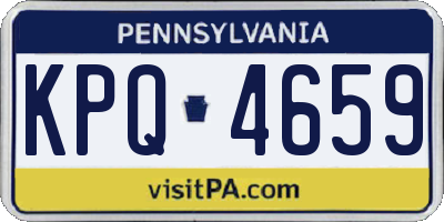 PA license plate KPQ4659