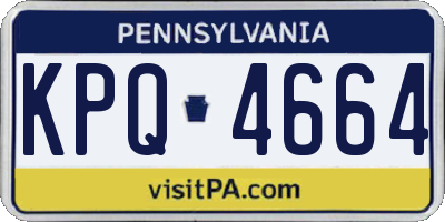 PA license plate KPQ4664