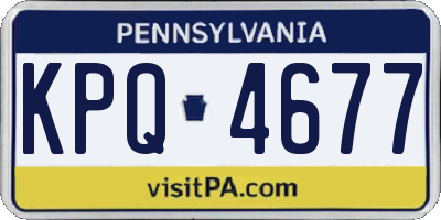 PA license plate KPQ4677