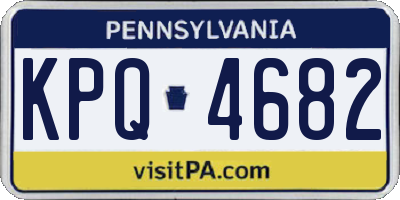 PA license plate KPQ4682