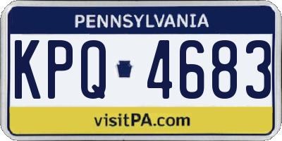 PA license plate KPQ4683