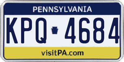 PA license plate KPQ4684