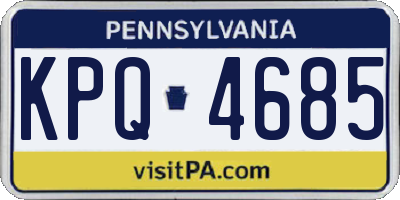PA license plate KPQ4685