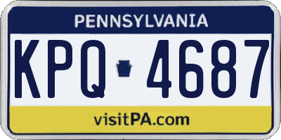 PA license plate KPQ4687