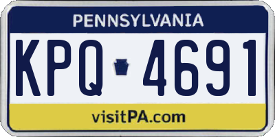 PA license plate KPQ4691