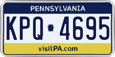 PA license plate KPQ4695