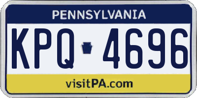PA license plate KPQ4696