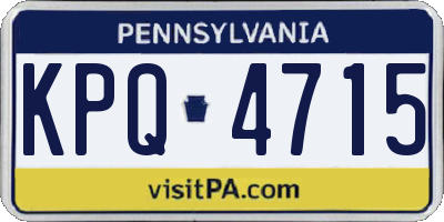 PA license plate KPQ4715