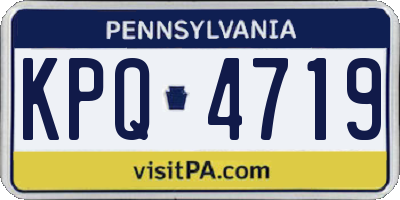 PA license plate KPQ4719