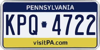 PA license plate KPQ4722
