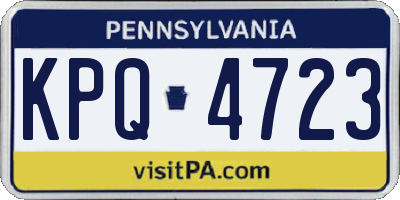 PA license plate KPQ4723