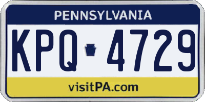 PA license plate KPQ4729