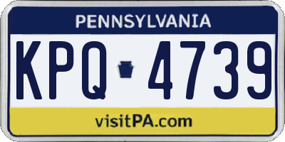 PA license plate KPQ4739