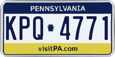 PA license plate KPQ4771