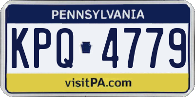 PA license plate KPQ4779