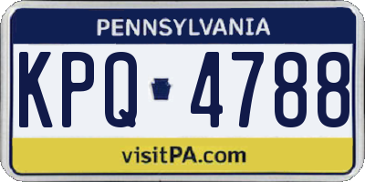 PA license plate KPQ4788