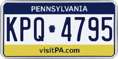 PA license plate KPQ4795
