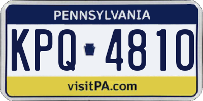 PA license plate KPQ4810