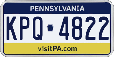 PA license plate KPQ4822