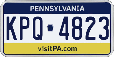 PA license plate KPQ4823