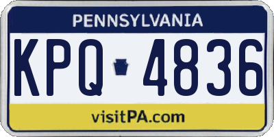 PA license plate KPQ4836