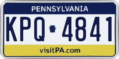 PA license plate KPQ4841