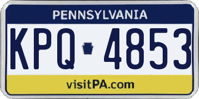 PA license plate KPQ4853