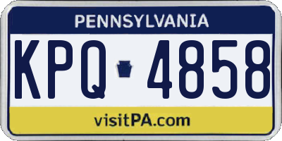 PA license plate KPQ4858