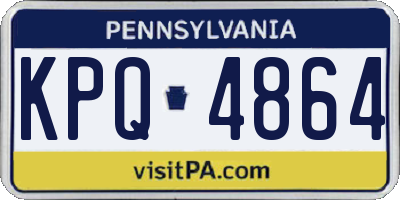 PA license plate KPQ4864