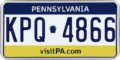 PA license plate KPQ4866