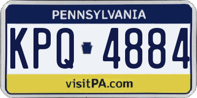 PA license plate KPQ4884