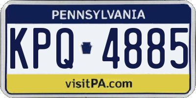 PA license plate KPQ4885