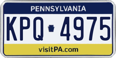PA license plate KPQ4975