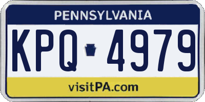 PA license plate KPQ4979