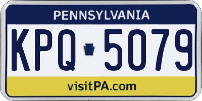 PA license plate KPQ5079