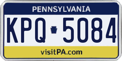 PA license plate KPQ5084