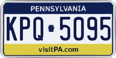 PA license plate KPQ5095
