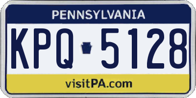 PA license plate KPQ5128