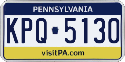PA license plate KPQ5130
