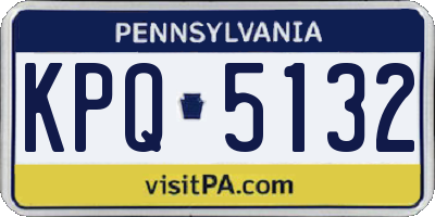PA license plate KPQ5132