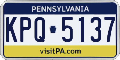 PA license plate KPQ5137