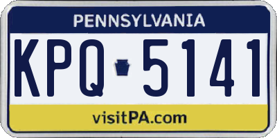 PA license plate KPQ5141