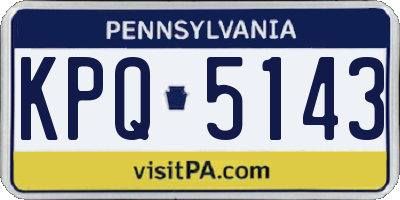 PA license plate KPQ5143