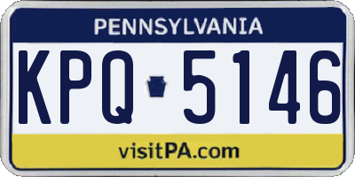PA license plate KPQ5146