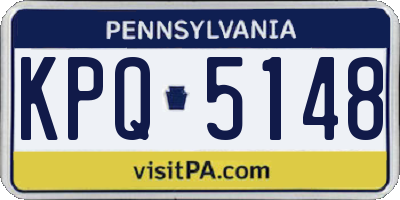PA license plate KPQ5148