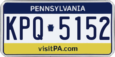 PA license plate KPQ5152